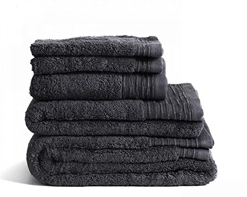 Лицевое полотенце 600 GSM 100% Egyptian Cotton Jasmin Elinor, 30x30 см, Charcoal
