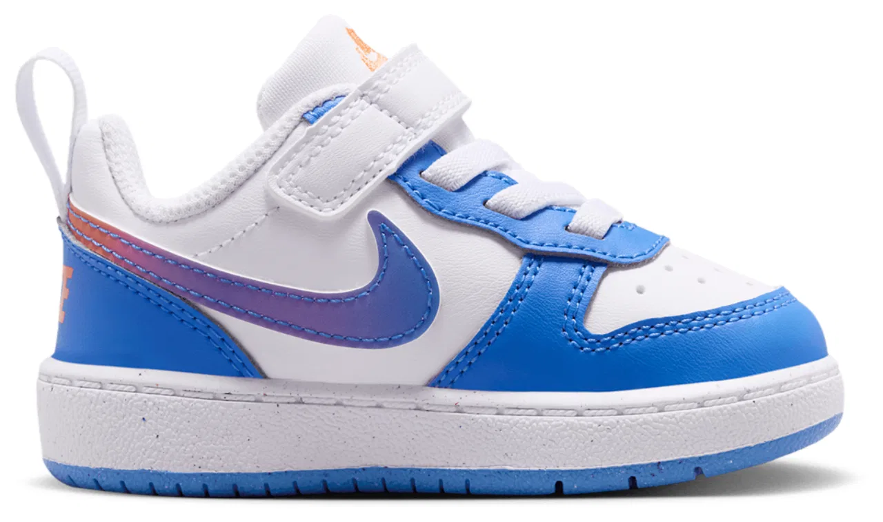 Кроссовки для мальчиков Court Borough Low Nike, цвет Bright Violet/White/Blue Crystal