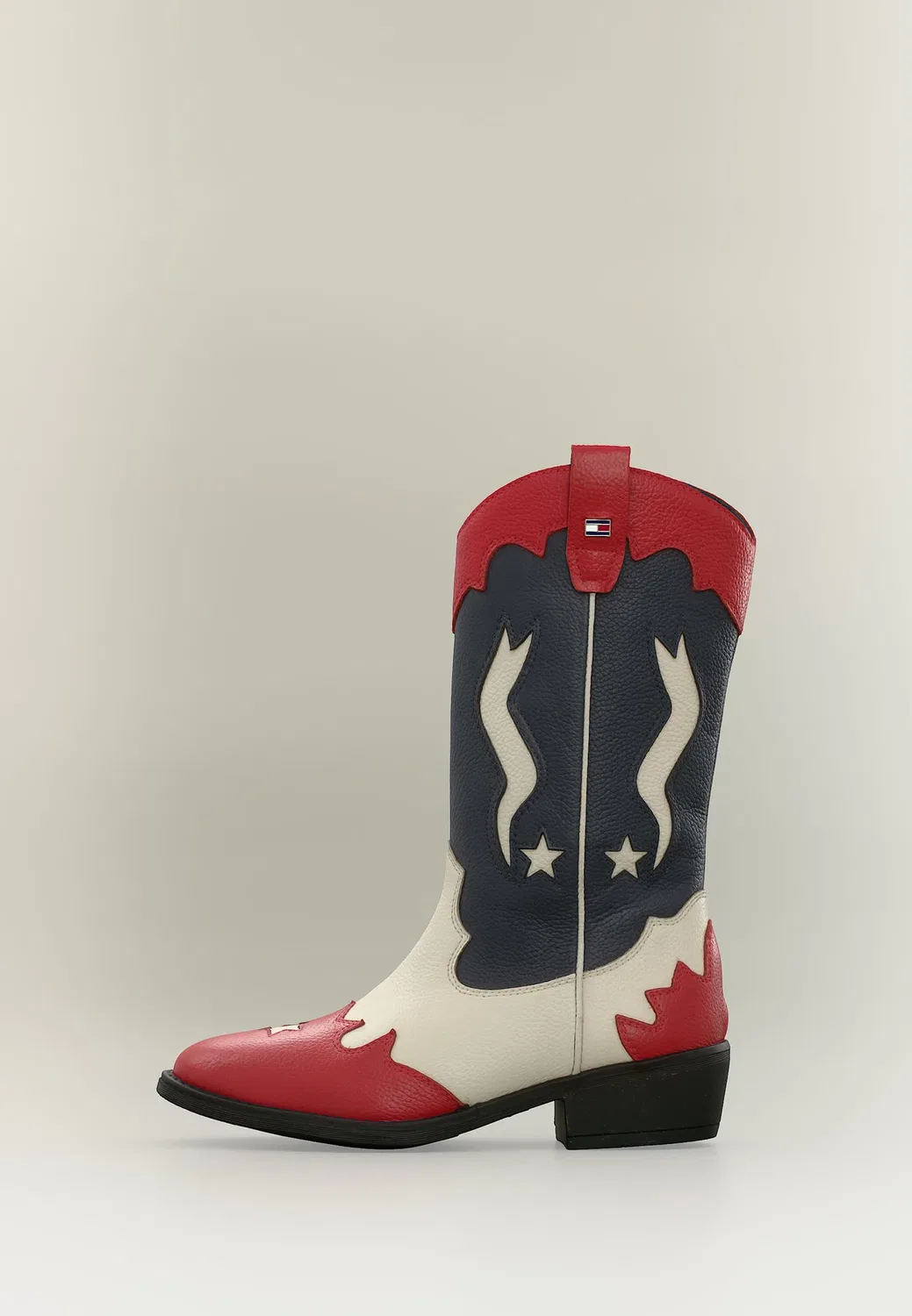 Унисекс сапоги Esther в ковбойском/байкерском стиле Tommy Hilfiger, Red/Off White/Blue