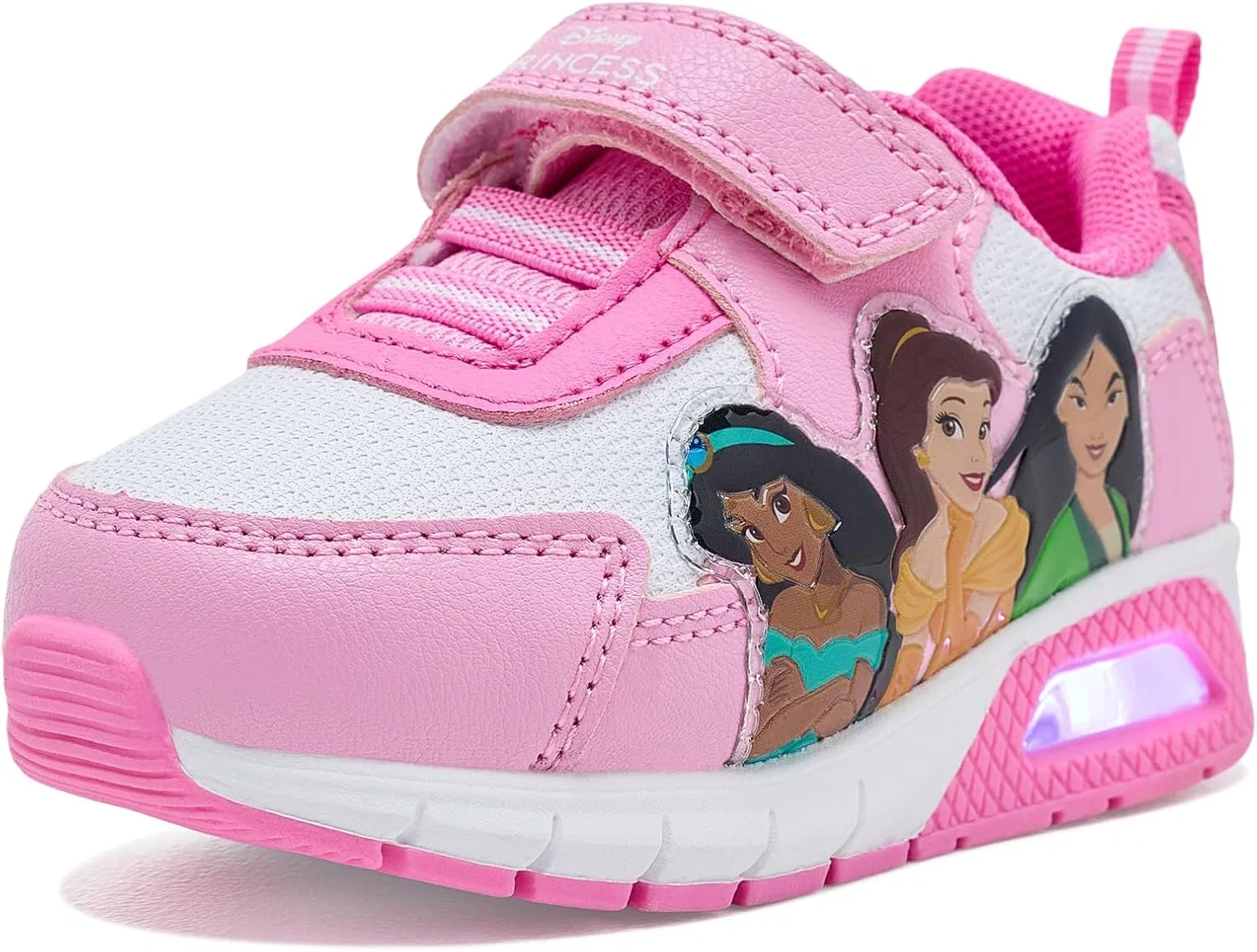 Детские кроссовки для девочек с подсветкой Disney Princess Josmo, Pink