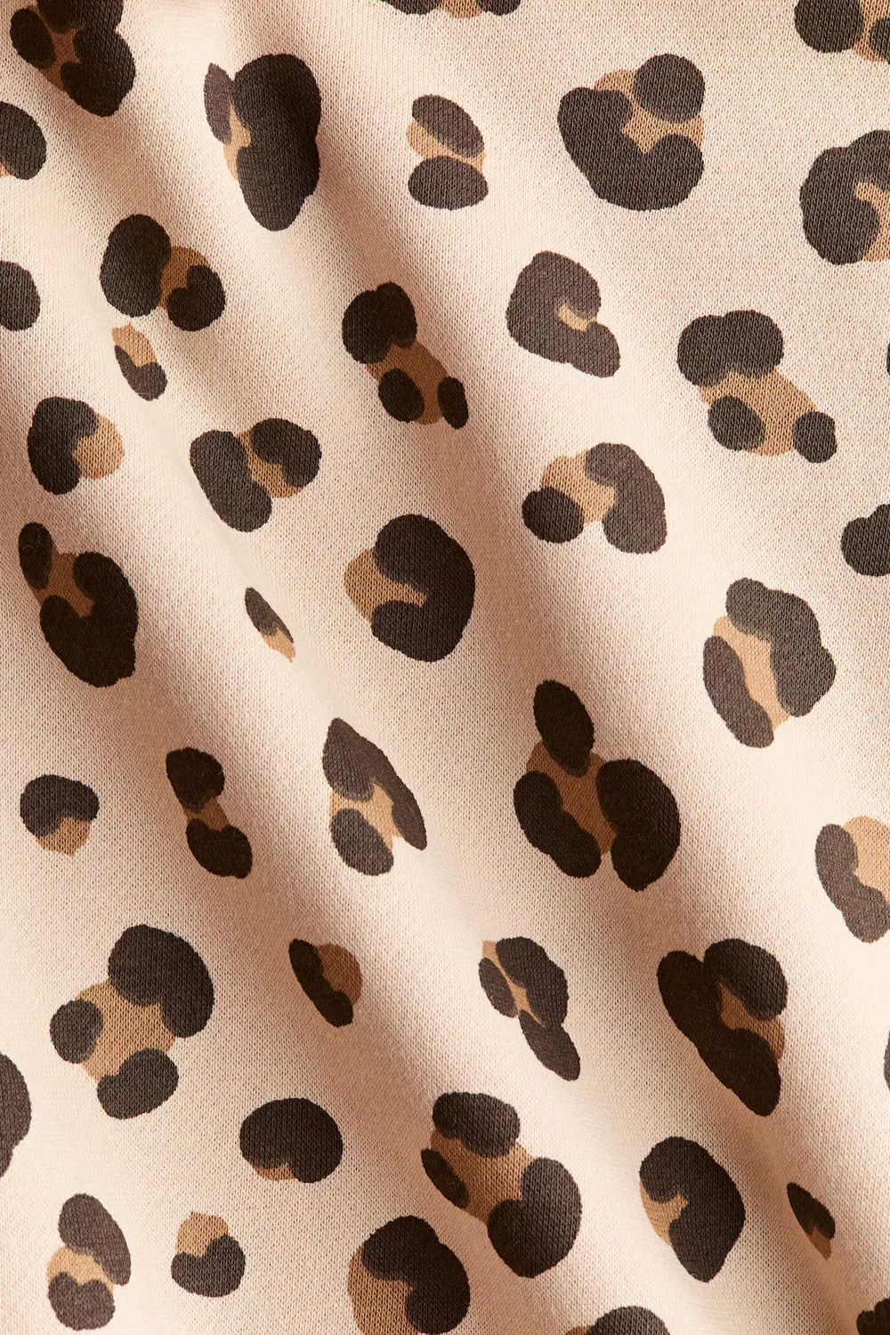 Толстовка с принтом и ворсистой внутренней поверхностью H&M, Hellbeige/Leopardenprint — фото 2