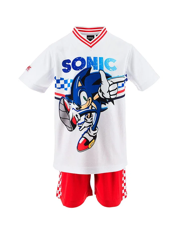 Комплект детский с принтом Sonic Sonic, белый
