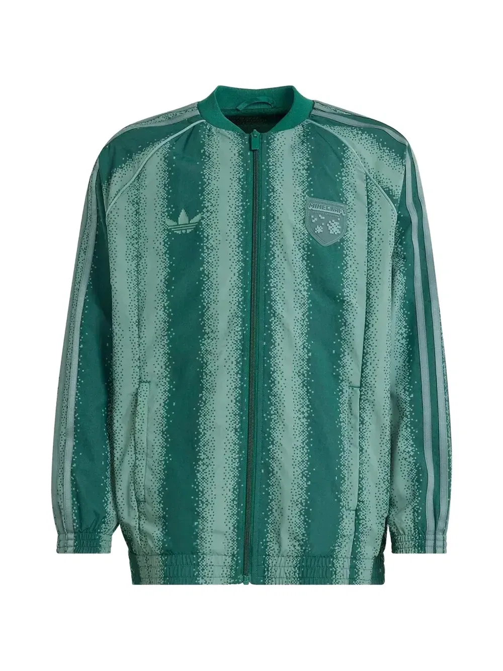 Куртка с нашивкой-логотипом X Minecraft Adidas Kids, зеленый