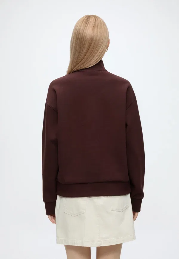 Толстовка Lacoste Классическая, Однотонная, Темно-синяя — фото 3
