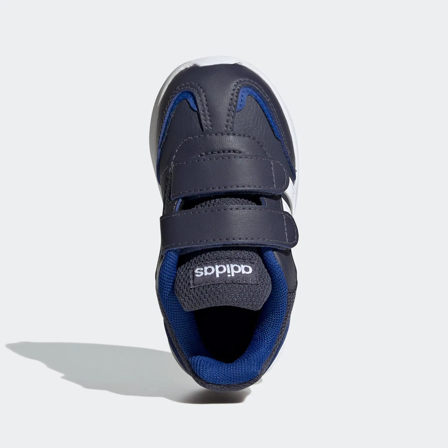 Детские кроссовки на липучках Adidas Sportswear, Shadow Navy/Cloud White/Royal Blue — фото 4