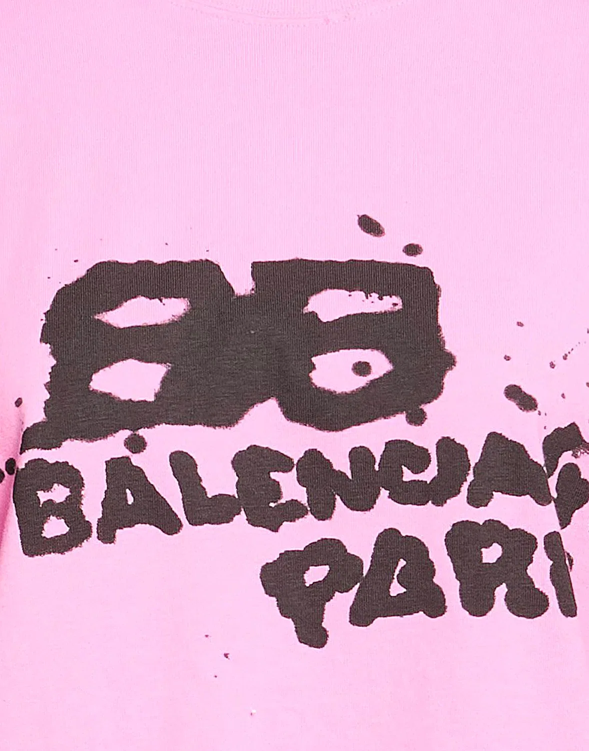 Женская футболка с принтом Balenciaga, розовый — фото 4