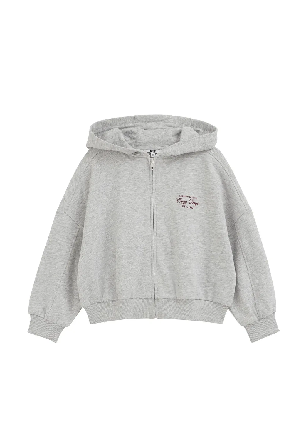 Толстовка на молнии We Fashion, Light Grey — фото 4