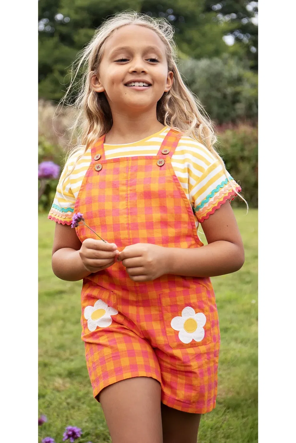 Детская футболка с рюшами Thea Ric Rac Frugi, Yellow — фото 2