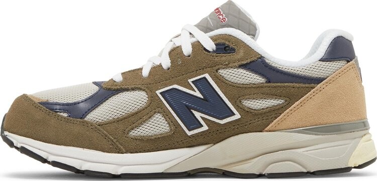 Кроссовки New Balance Teddy Santis x 990v3 Big Kid 'Dark Camo', зеленый — фото 4