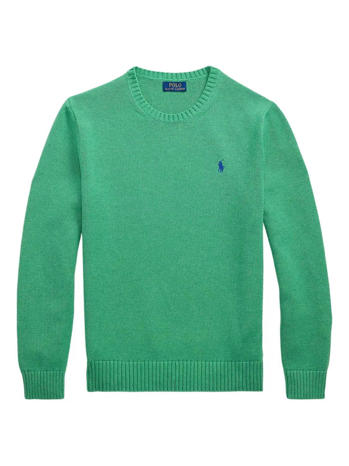 Свитер из хлопка с логотипом Polo Pony Polo Ralph Lauren, зеленый
