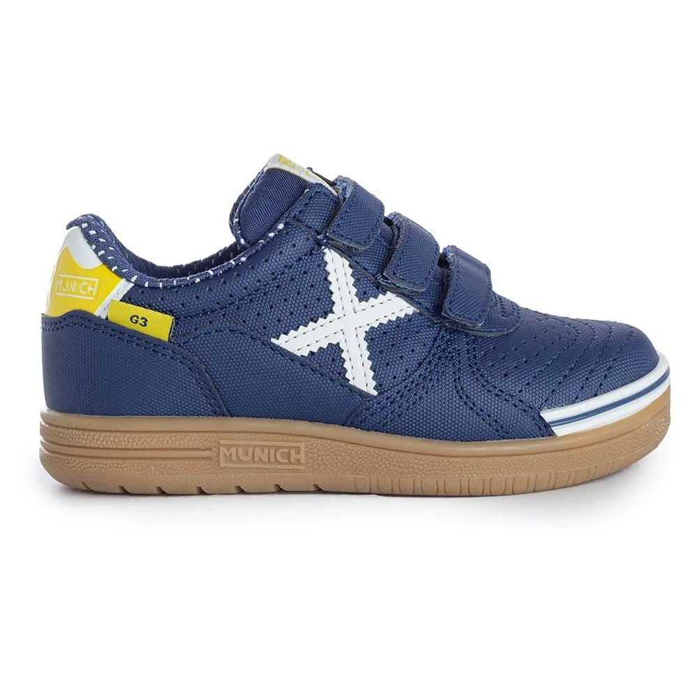 Детские кроссовки для мальчиков с липучкой G-3 Kid Vco Profit Munich, Blue Navy