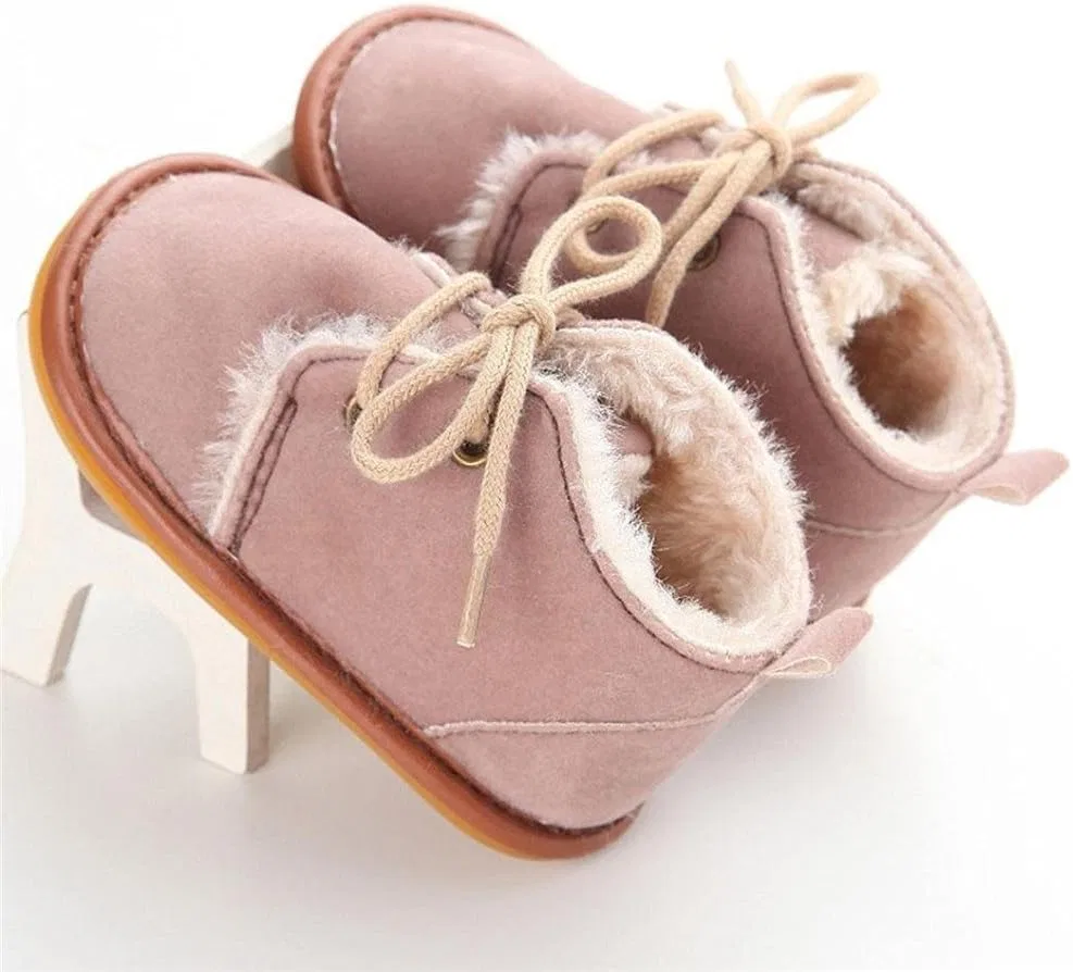 Детские зимние кроссовки для девочек с нескользящей подошвой L-Peach, Brown — фото 3