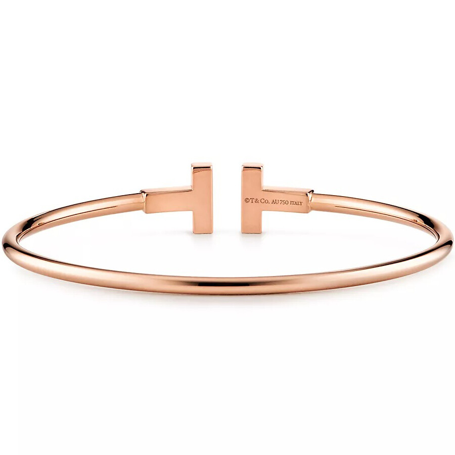 Браслет Tiffany & Co Tiffany T Wire, розовое золото — фото 3