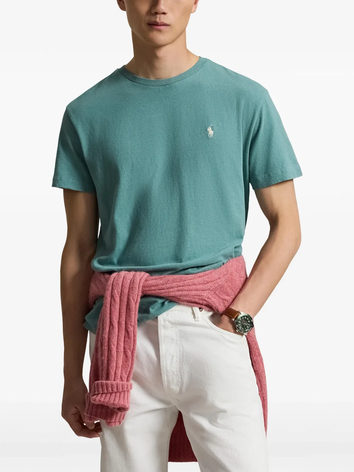 Футболка из джерси Polo Ralph Lauren, зеленый — фото 3