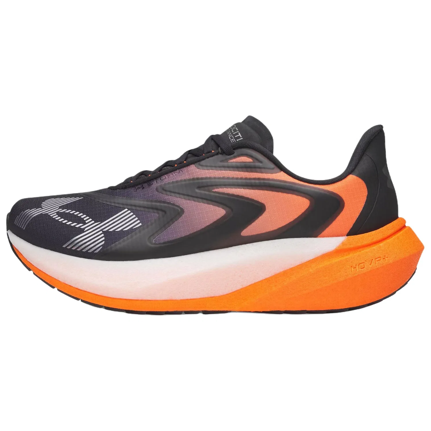 Детские кроссовки для бега Under Armour Velociti Distance, Black/Bright Orange/Metal Gunmetal Gray