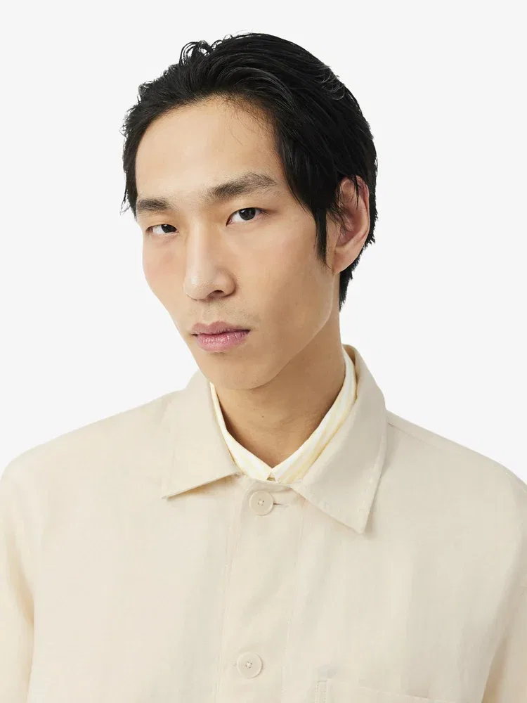 Длинная рубашка, мульти-карманы, модель CH5993 LACOSTE, Ivory — фото 2