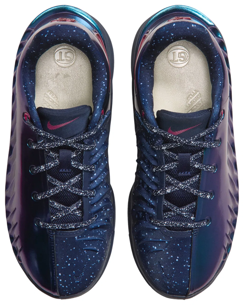 Детские баскетбольные кроссовки Nike G.T. Cut 4, Multi College Navy Fireberry — фото 4