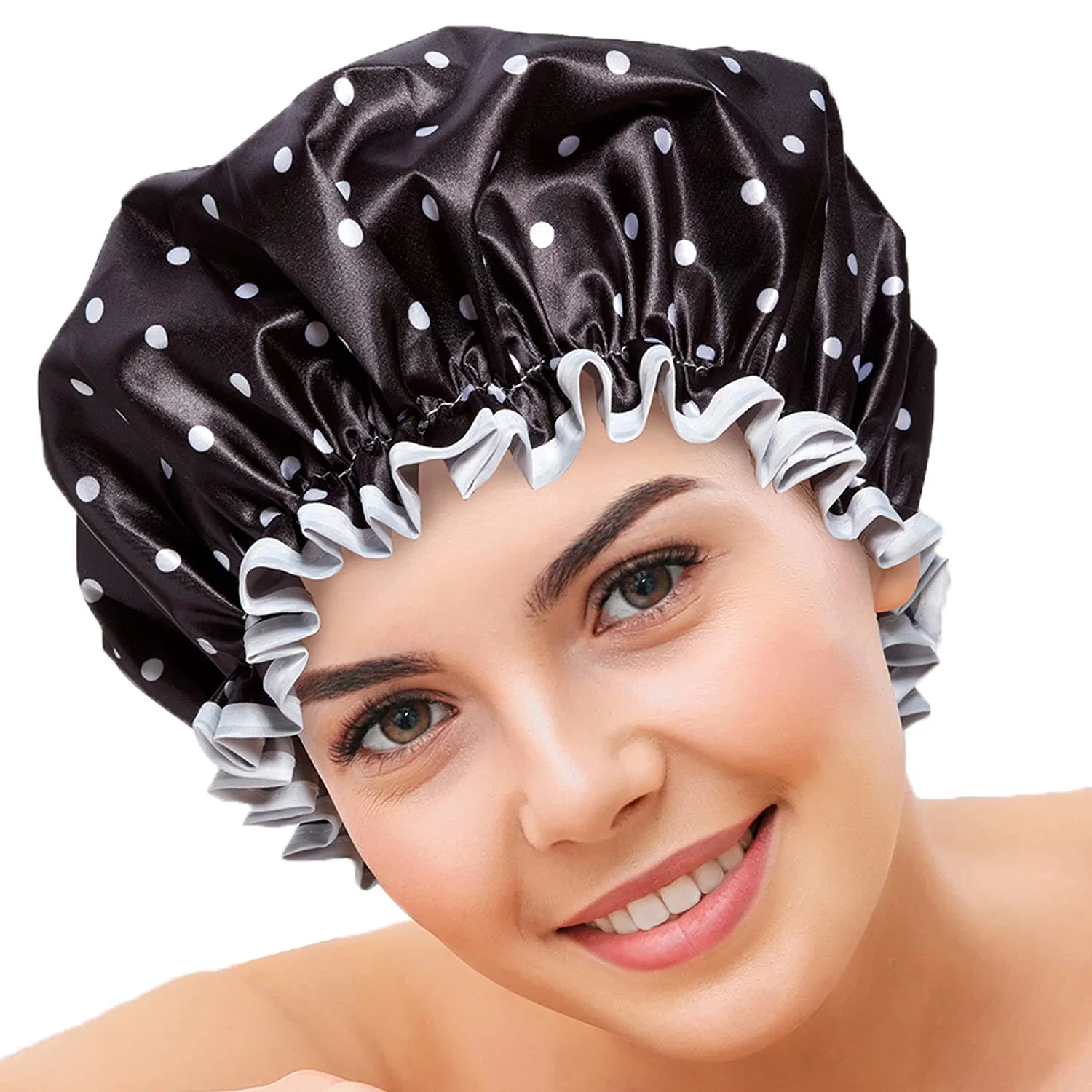 Шапочка для душа Polka Dot, Bodylife, 27 см