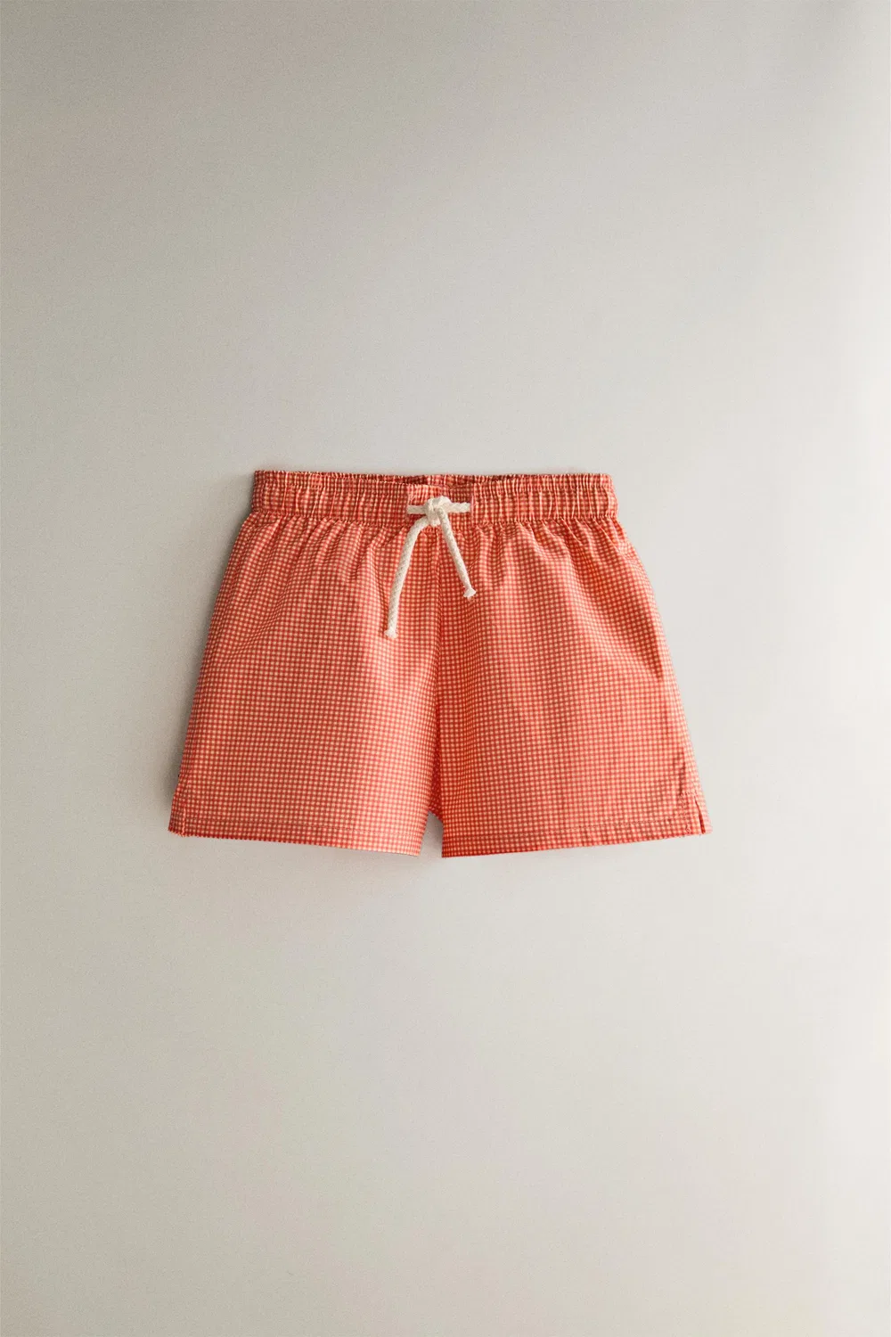 Детский пляжный купальник в клетке ZARA, Coral