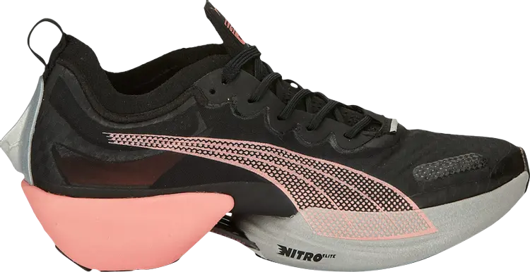 Кроссовки Puma Wmns Fast-R Nitro Elite Carbon Black Carnation Pink, черный