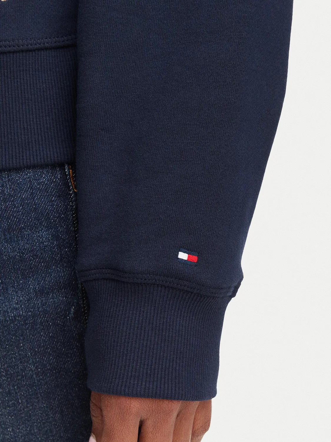 Женская толстовка стандартного кроя Script Terry Tommy Hilfiger, темно-синий — фото 4
