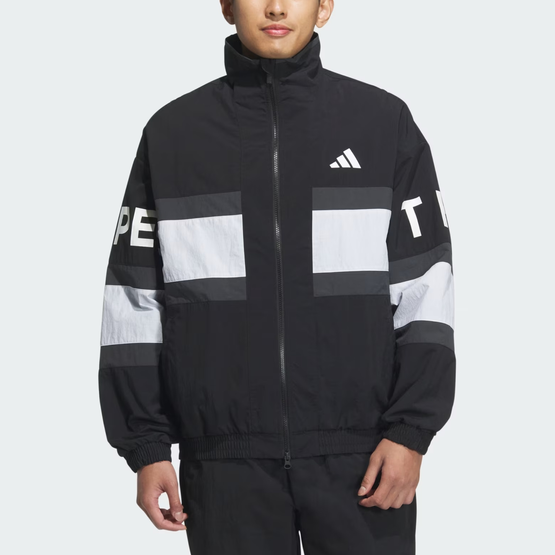 Adidas Куртка мужская свободного кроя с сетчатой подкладкой, Black — фото 3