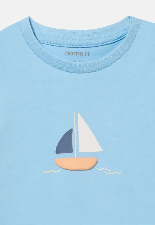 Комплект из шорт и топа с принтом, Nbmvacion set, Name It, Airy Blue, синий — фото 4