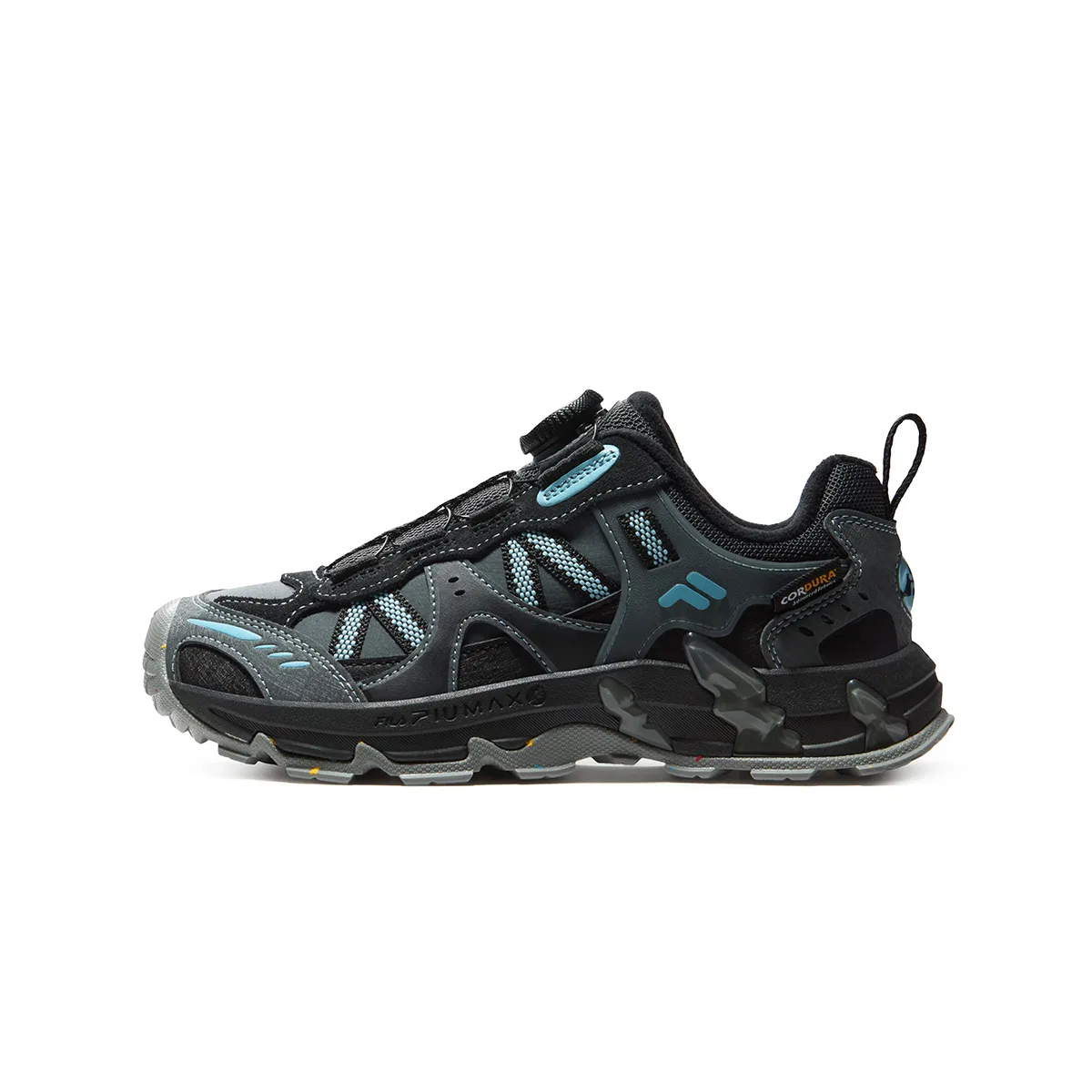 Детские кроссовки с высоким берцем Shadow Black Gray/Black FILA KIDS, Shadow Black Gray/Black