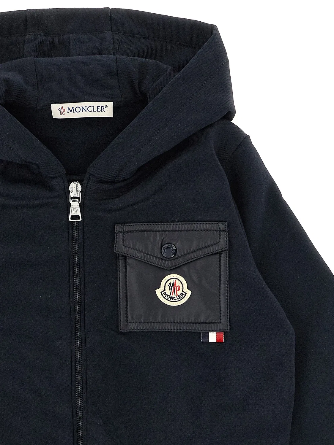Полный комплект: худи + джоггеры Moncler Enfant, синий — фото 3