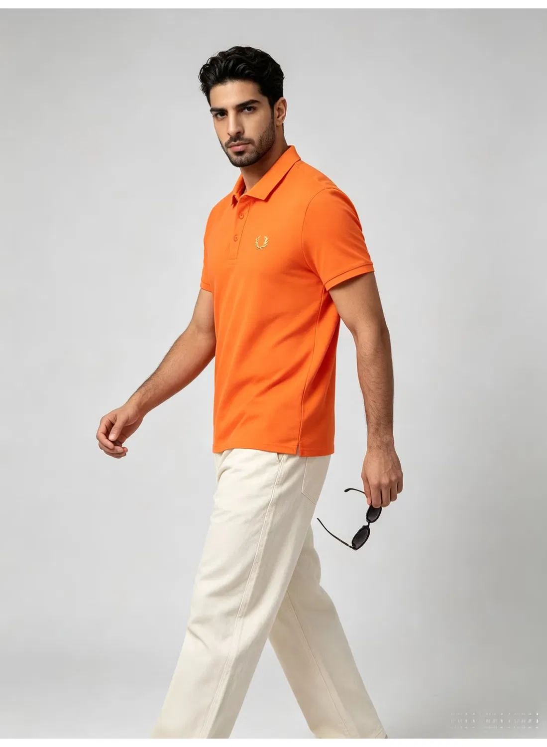 Рубашка поло с коротким рукавом Fred Perry, оранжевый — фото 3