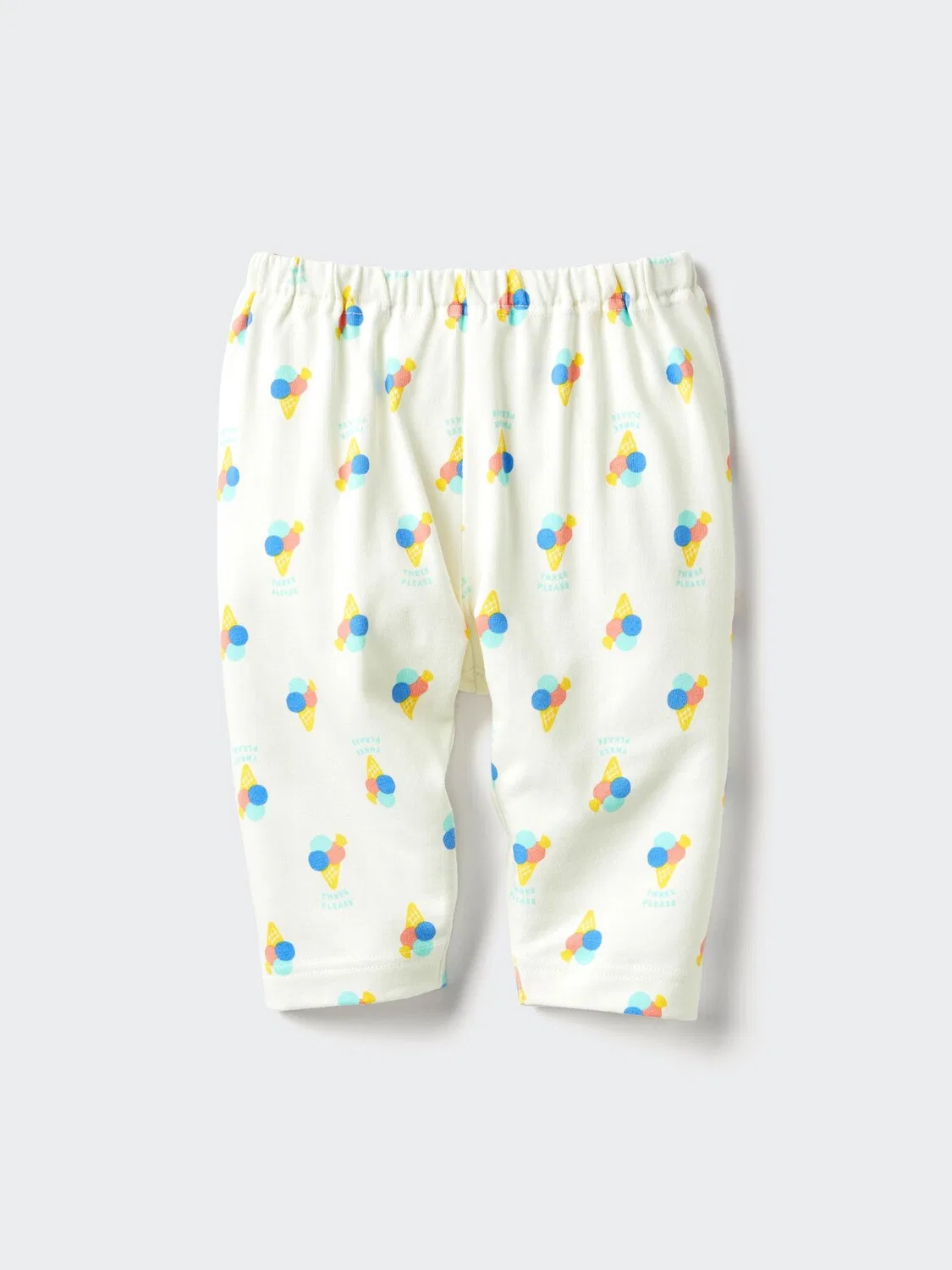 Леггинсы Uniqlo Airism, длина 7/8, свободный крой, кремовый