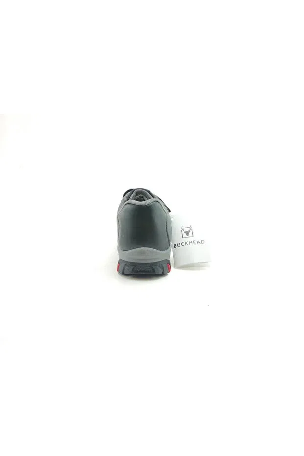 Детские спортивные туфли для девочек с принтом Benny Buckhead, Black-Red — фото 4