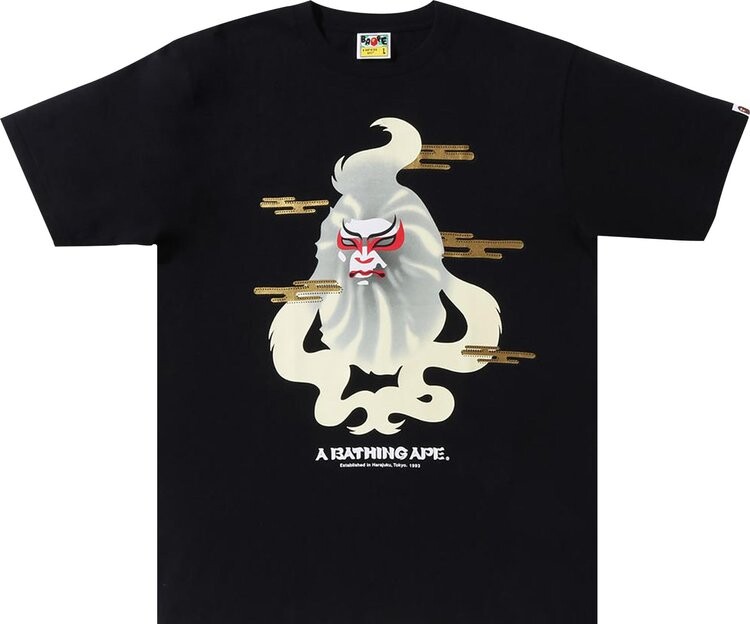 

Футболка BAPE Japan Culture Kabuki Tee 'Black', черный