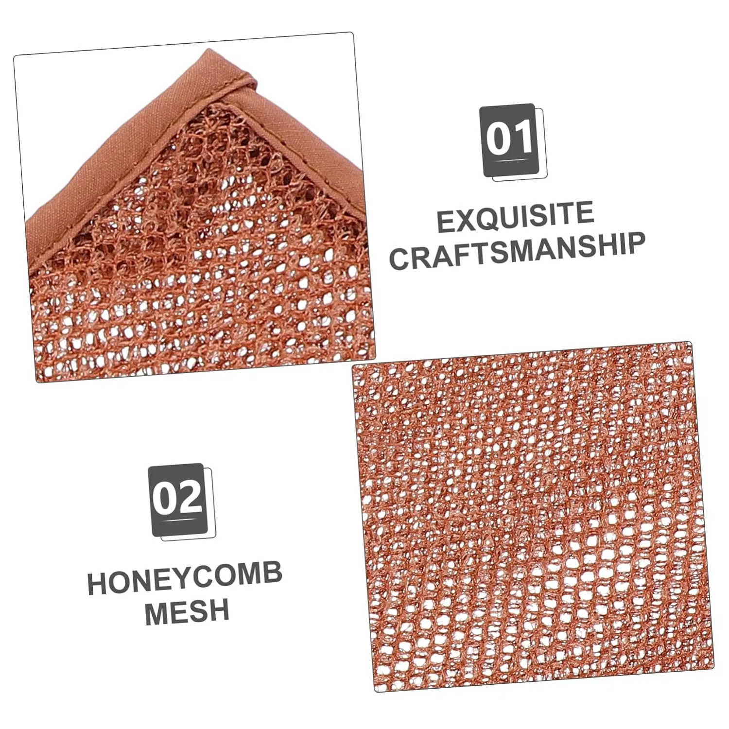Эксфолирующие перчатки для душа, Minkissy, 2 шт, Mesh Design — фото 4