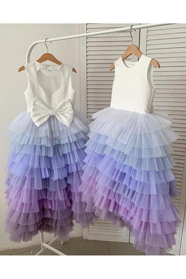 Детское платье для девочек с открытой спиной Asel Kids, Purple — фото 4