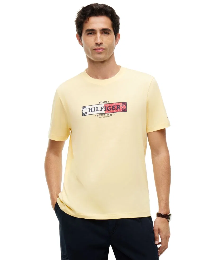 Футболка с принтом Small Graphic Tommy Hilfiger, Light Daffodil
