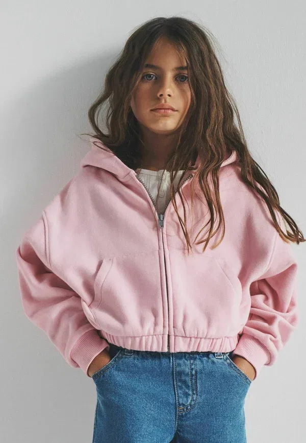Комплект из 4 худи и свитшотов на молнии, Regular Fit, The Set, Pink, Cream, розовый/голубой