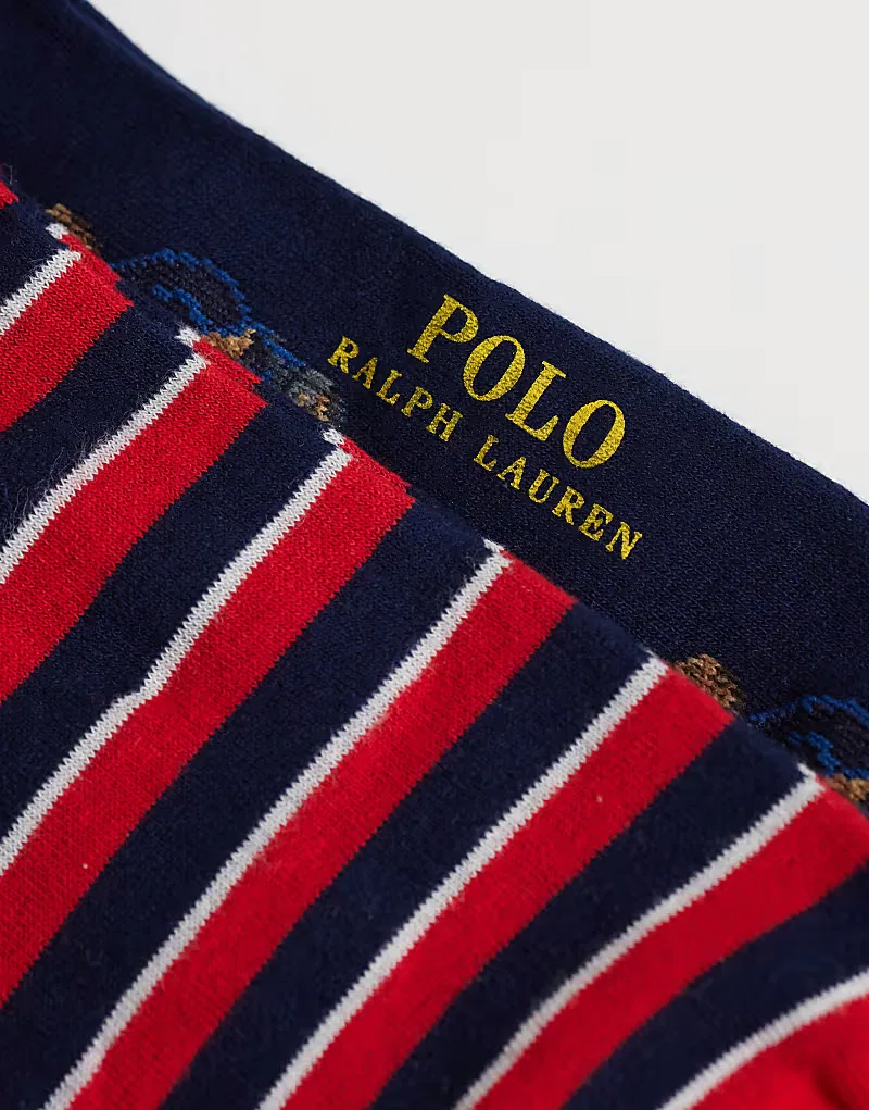 Носки высокие с принтом медведя 2 шт Polo Ralph Lauren, мультиколор — фото 3
