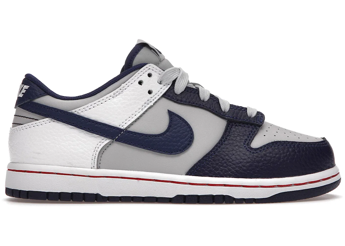 Детские кроссовки Lifestyle Nike Dunk Low EMB NBA 75th Anniversary Brooklyn Nets, Grey Fog/White/Blue Void/Blue Void