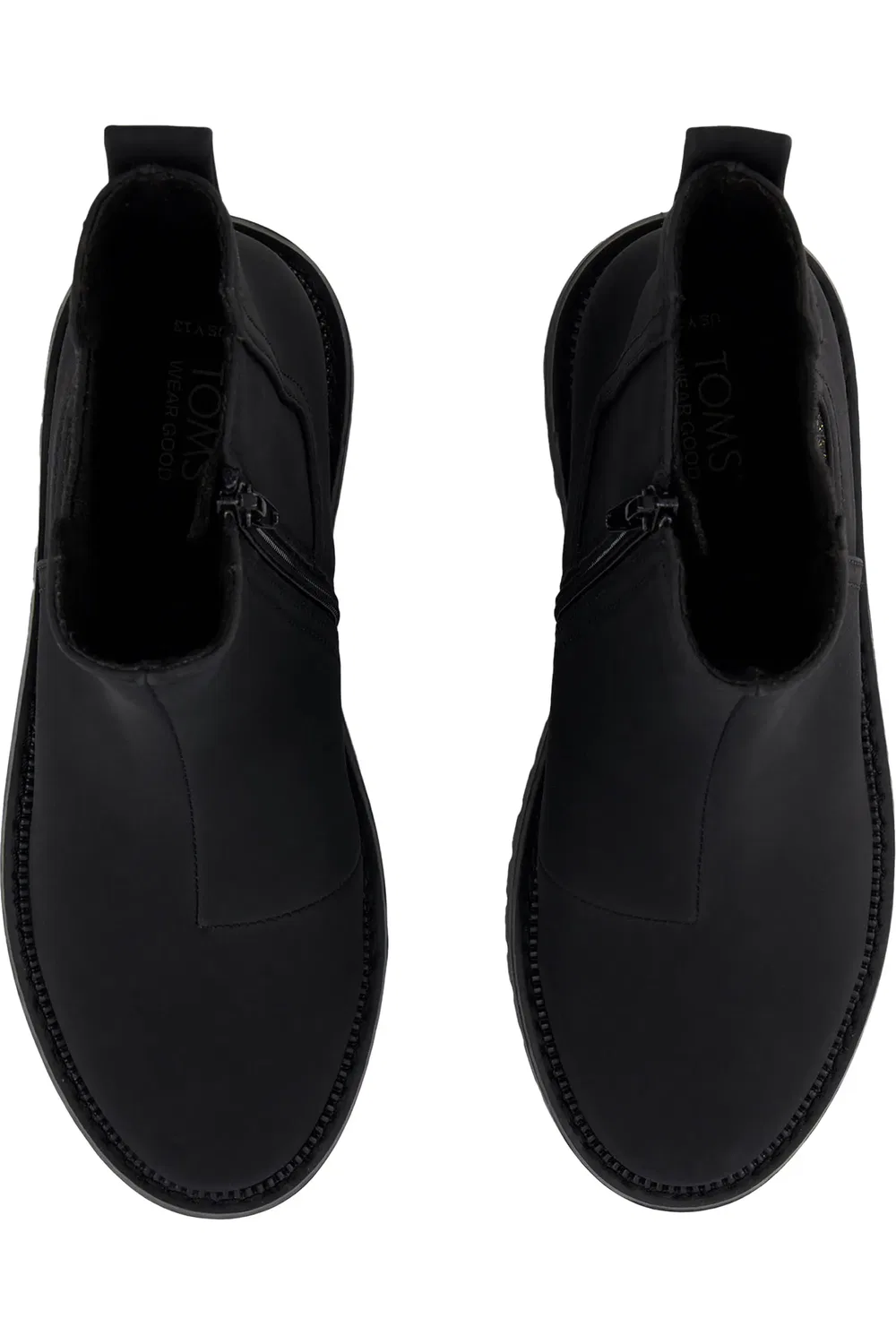 Детские ботинки с боковой молнией Bennet TOMS, черный — фото 4