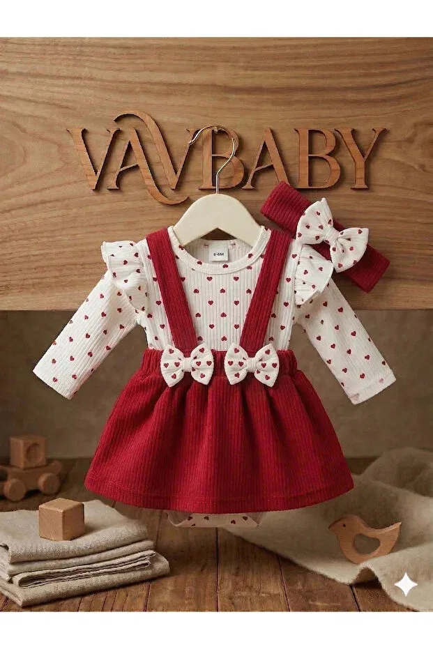 Детский комплект для девочек с принтом Vavbaby, Visual — фото 2