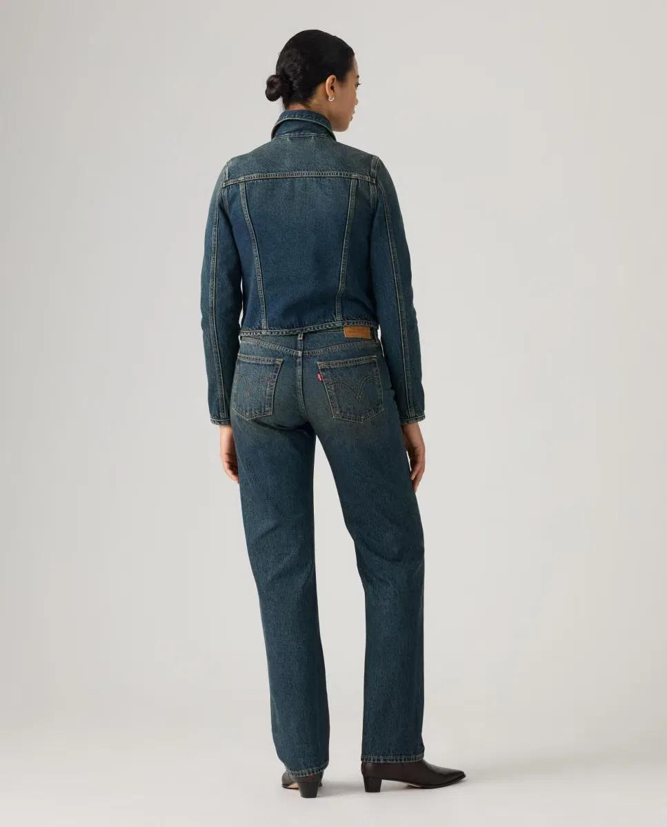Женское прямые джинсы с низкой посадкой, Vaquero Slim Low Straight, Levi's, темно-синий — фото 2