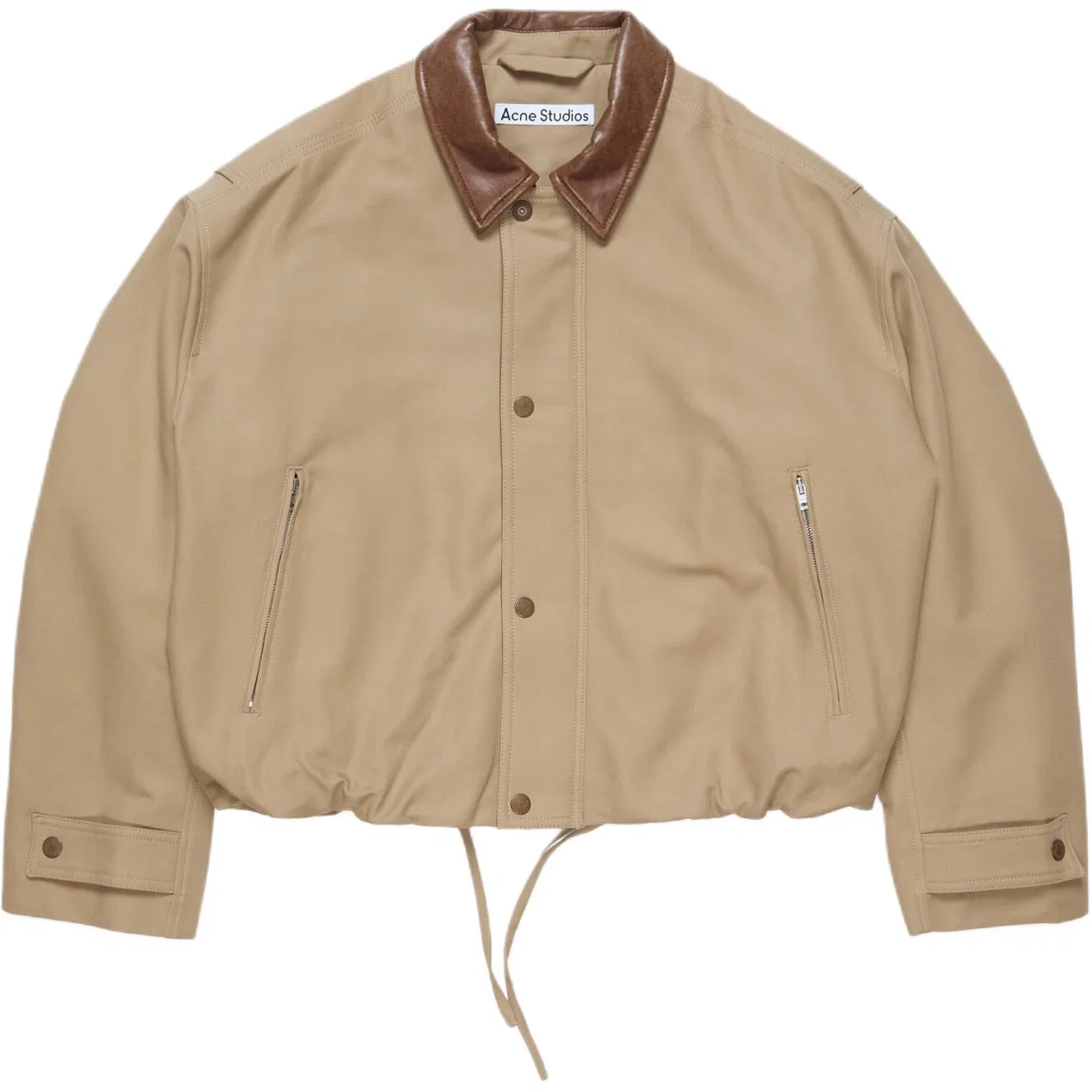 Мужской пуховик с лацканами Khaki Beige Acne Studios, Khaki Beige
