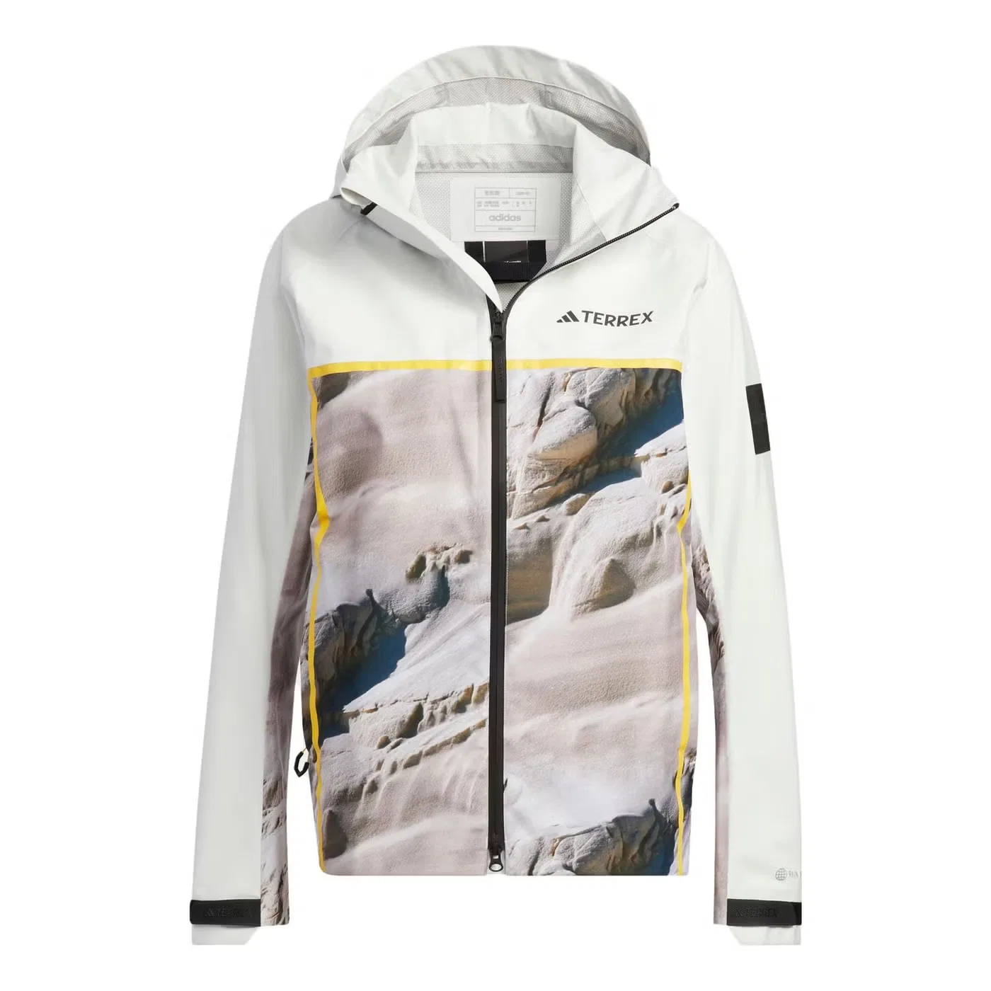 Куртка с принтом National Geographic RAIN.RDY Adidas, белый