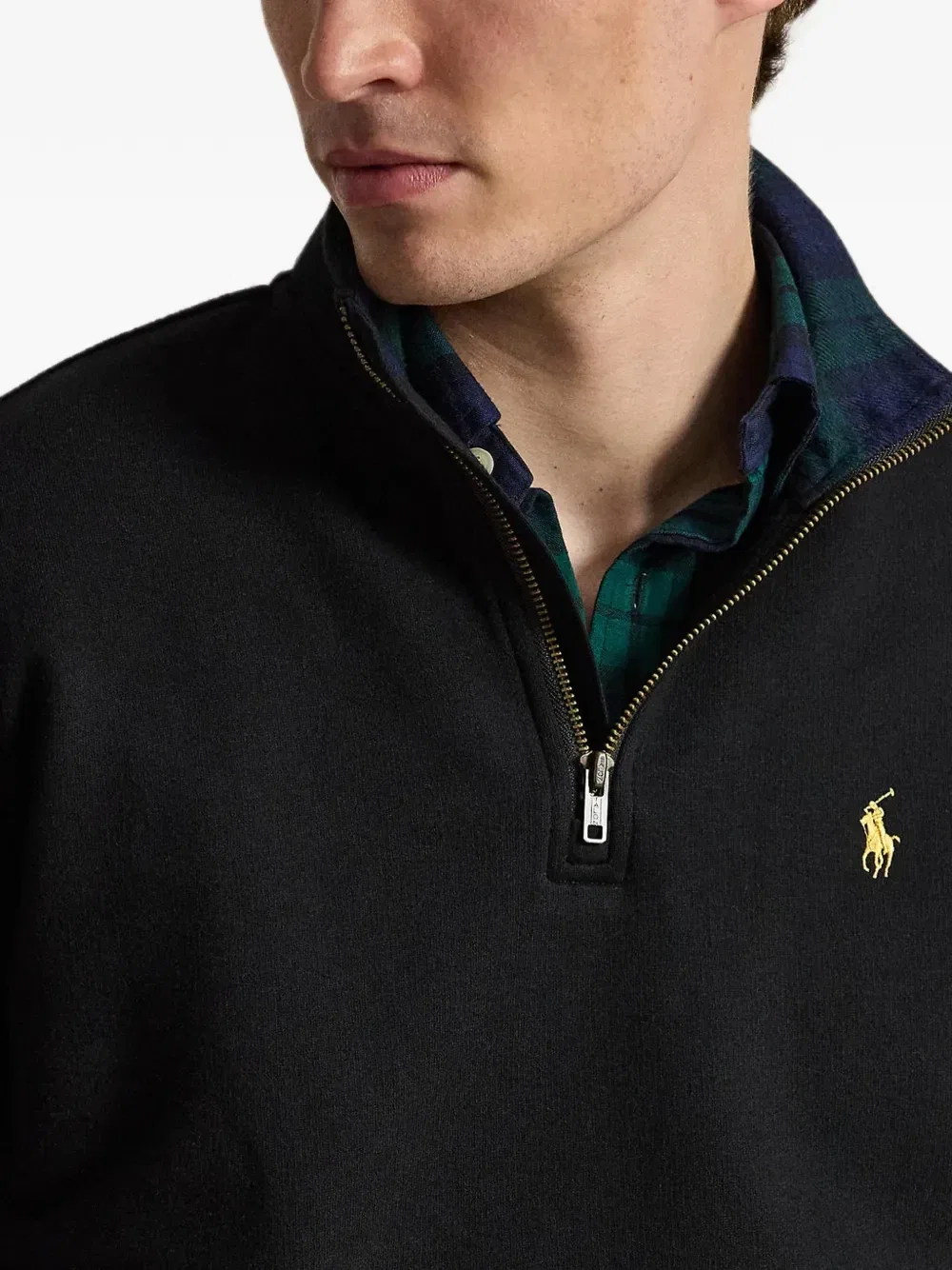 Пуловер Estate с воротником на молнии POLO RALPH LAUREN, черный — фото 4