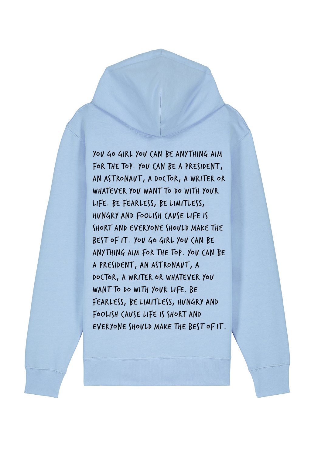 

Толстовка на молнии YOU GO GIRL BACK PRINT Mira Paris, синий