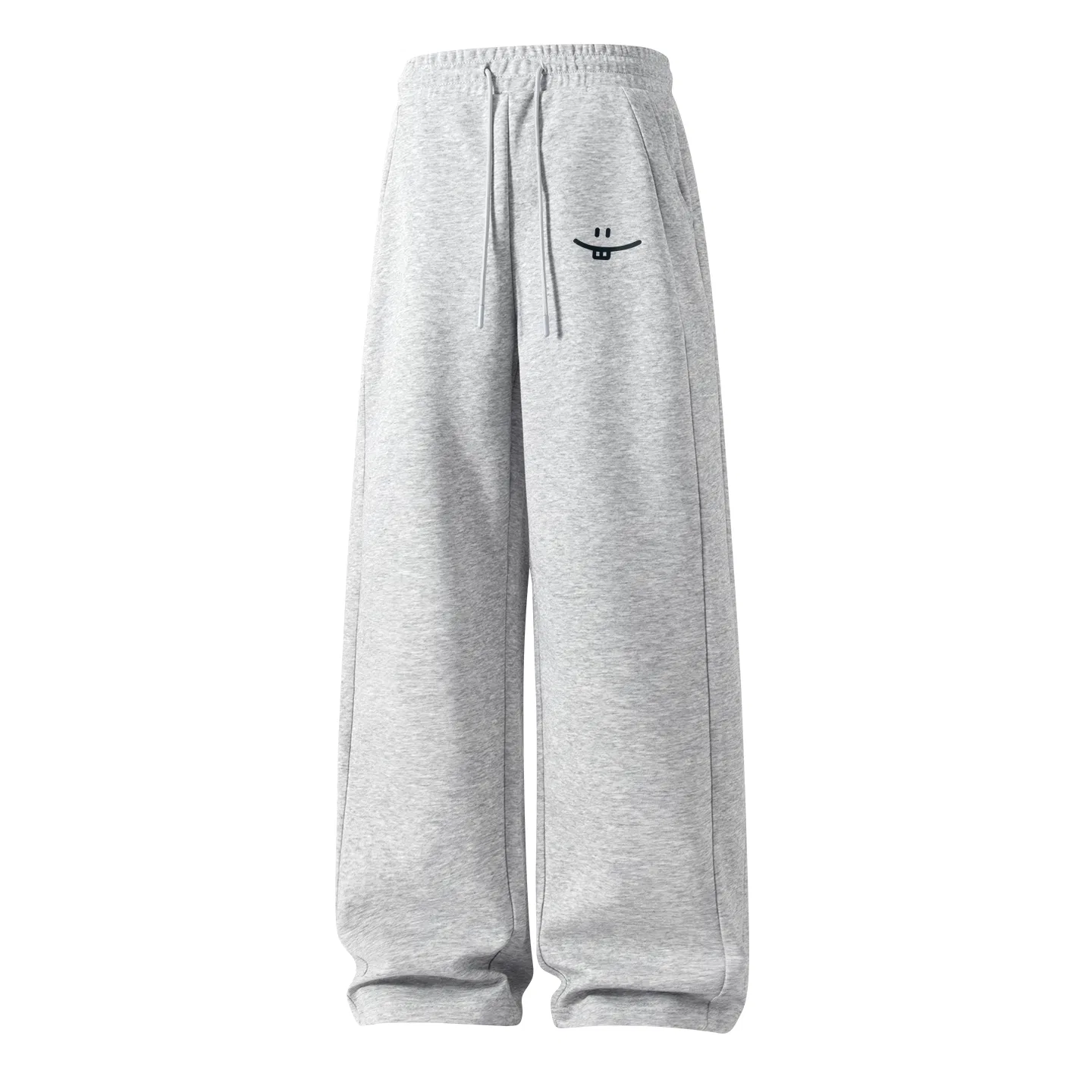 Детские брюки прямого кроя B Simple Smile Drawing Pants Logo MINISO, Heather Gray
