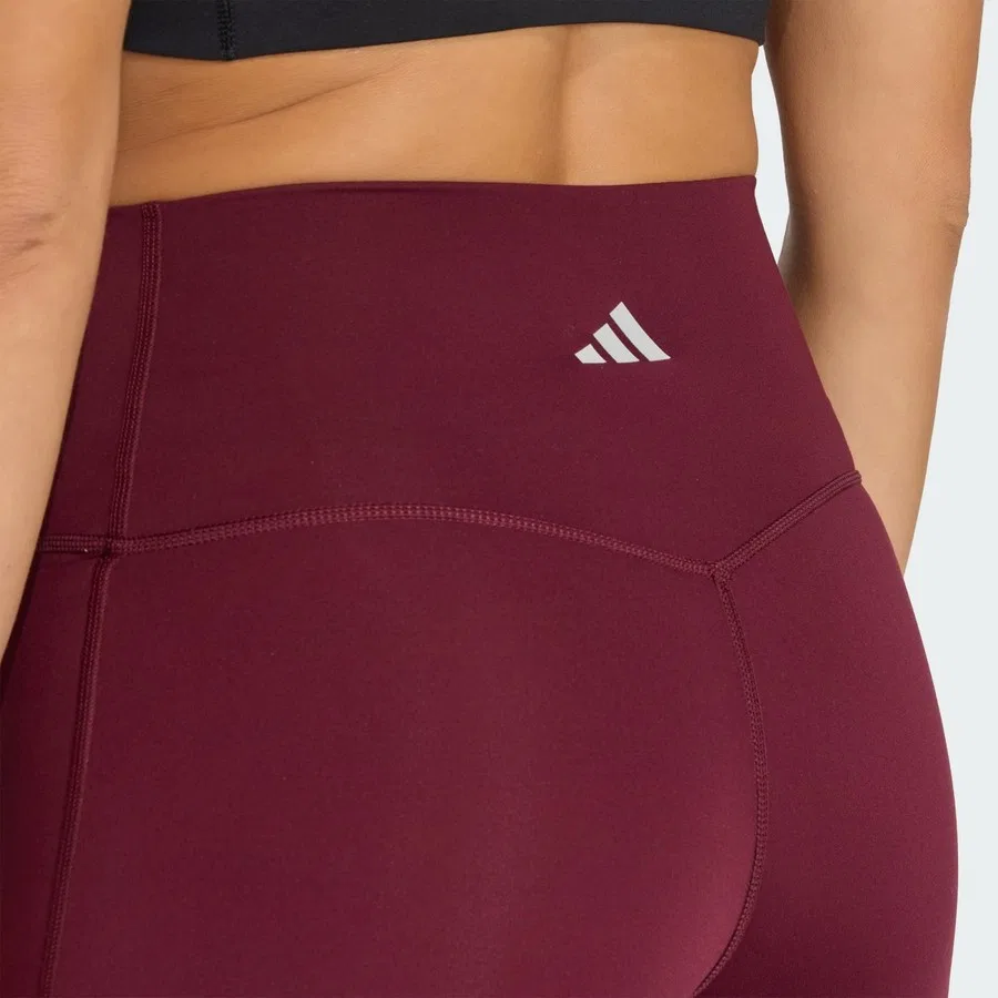 Женские леггинсы с высокой посадкой Performance 3 Stripes Studio All Me Booty Short Leggings adidas, Розовый — фото 4