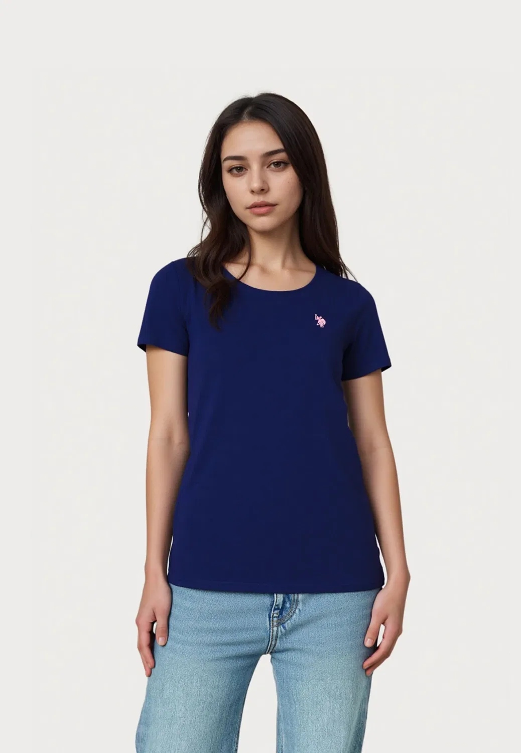 Футболка с круглым вырезом U.S. Polo Assn., темно-синий — фото 3
