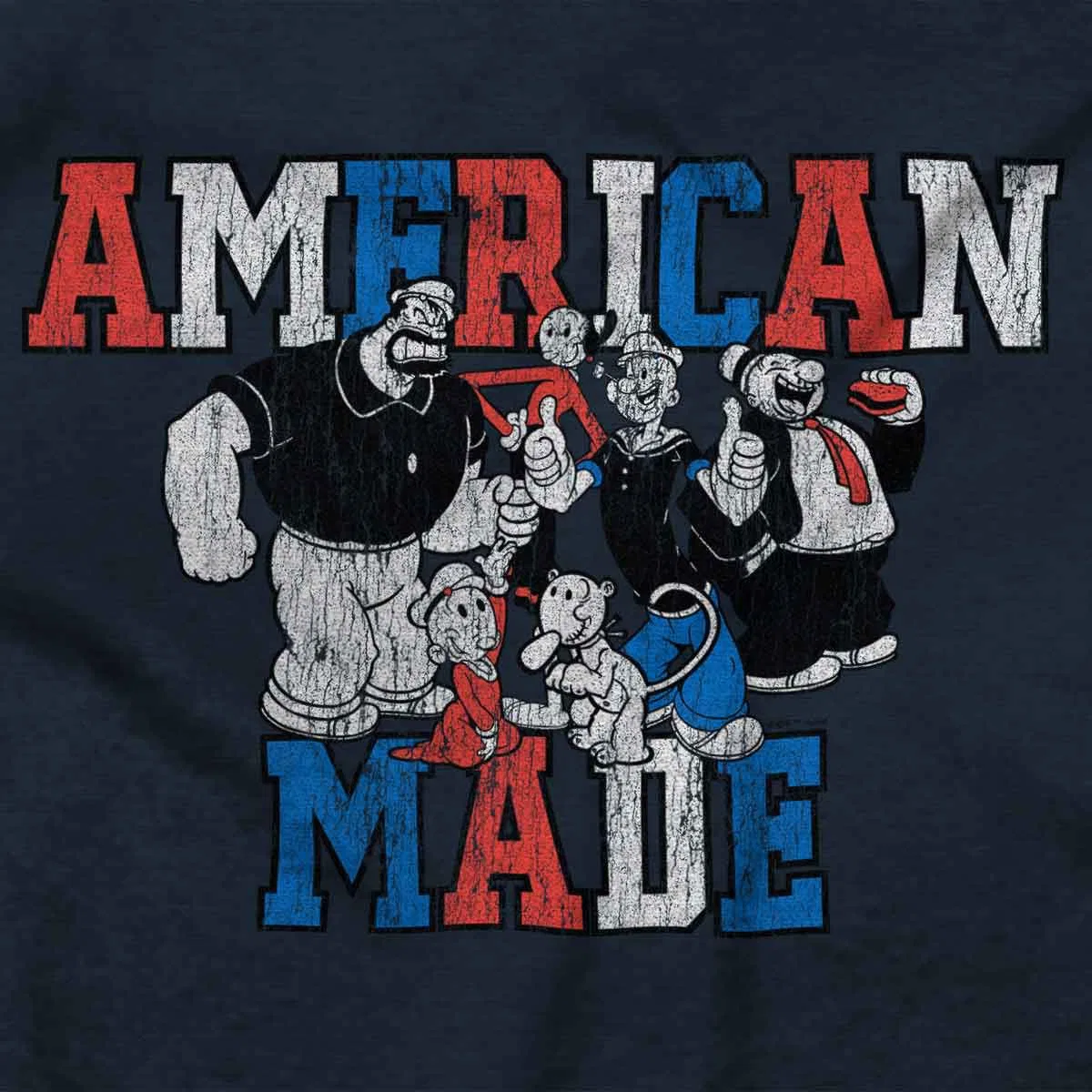 Детский боди-комбинезон с коротким рукавом Popeye Characters Brisco Brands, Navy — фото 2